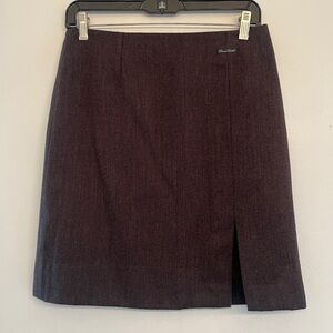 David Saddler Wool mini skirt in dark brown size 6